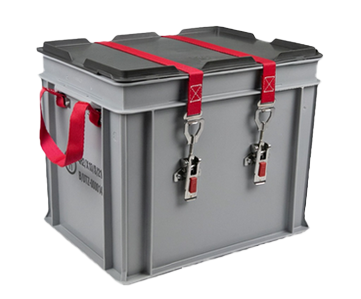 Sammelbehälter für Lithium-Ionen-Akkus