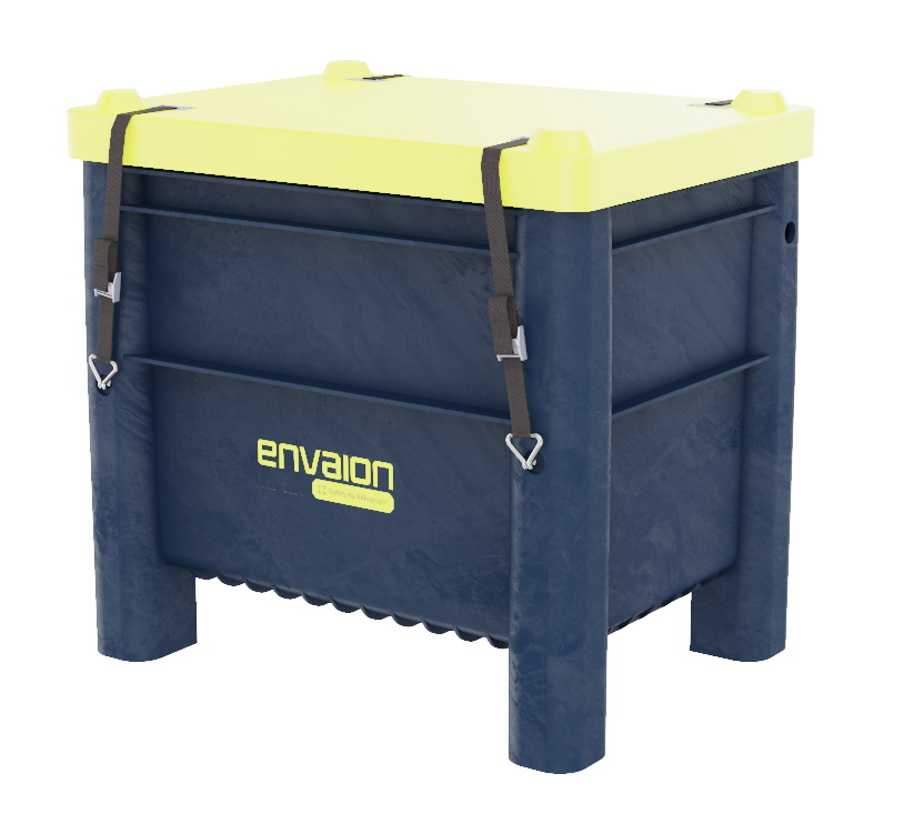 Sammelbehälter für Lithium-Ionen-Akkus